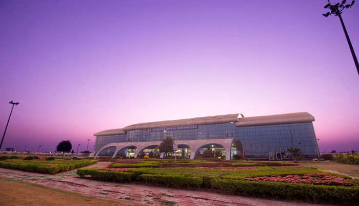 Surat airport with beautiful view