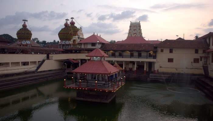 Sri Krishna Temple, among the famous temples in South India.