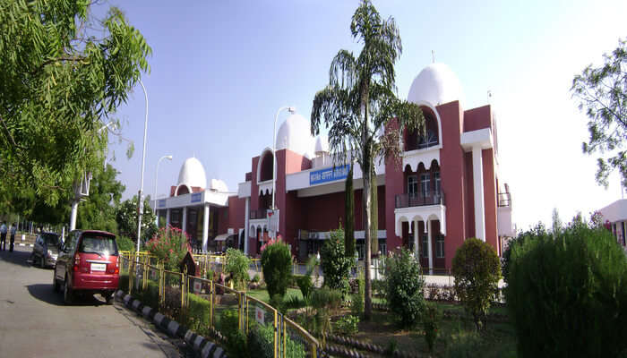 Airport with beautiful building