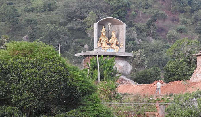 Hill Station with Statue