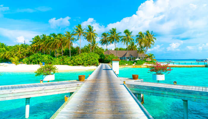 beautiful view of maldives beach