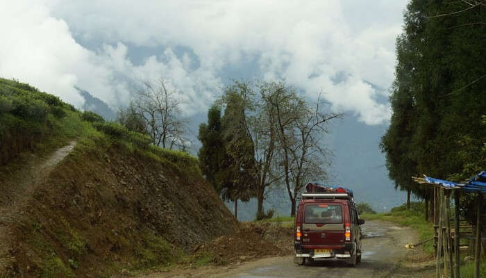 car on road