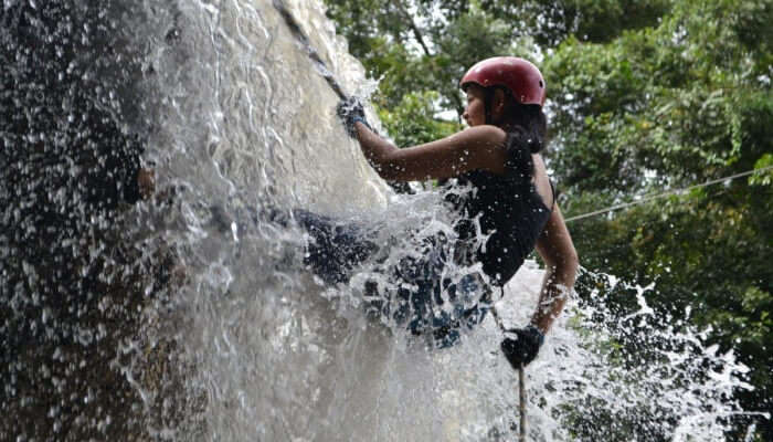 water rock climbing