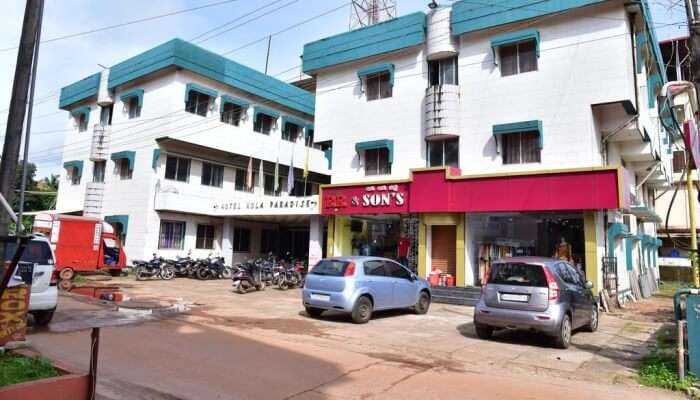 hotel building in a residential area