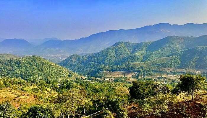 A majestic view of Ananthagiri Hills which is one of the adventurous places to visit in Andhra Pradesh