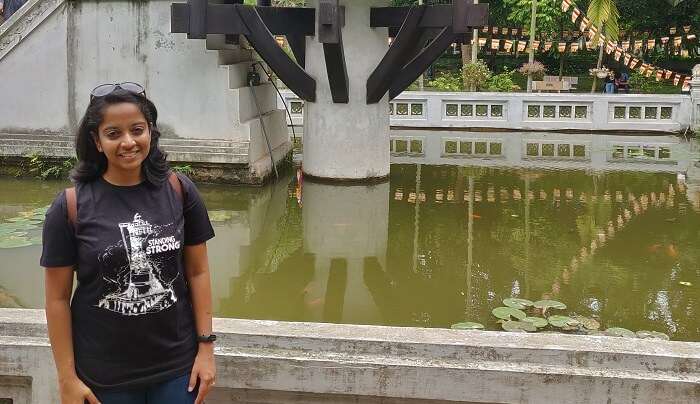 At the One Pillar Pagoda(Hanoi)