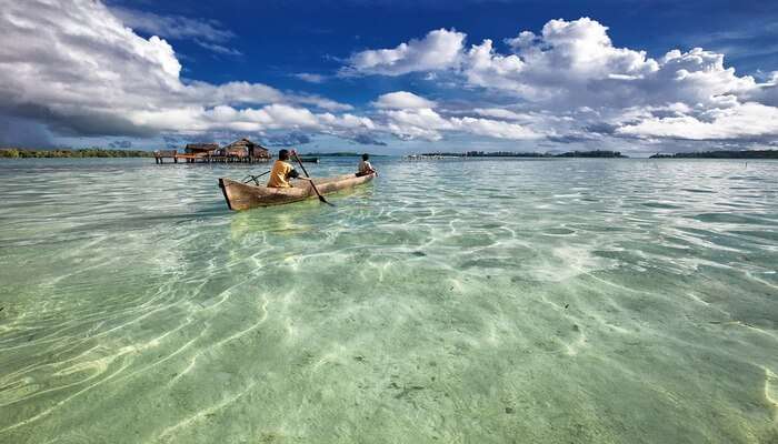 Canoeing At Minicoy Island