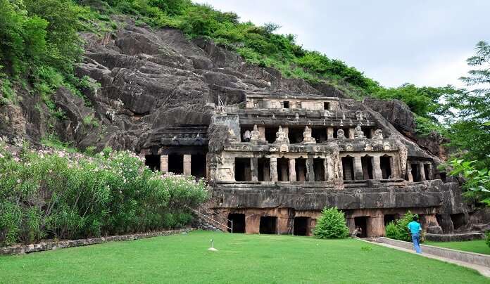 Intricate Undavalli Caves