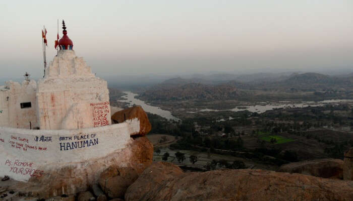 temple at the top of a hill