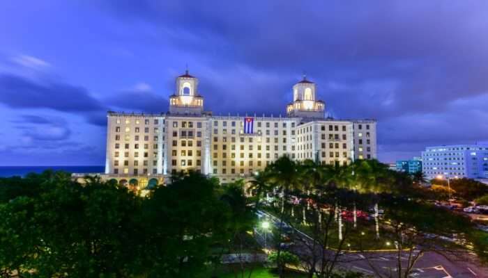 Mesmerising view of the Hotel Nacional De Cuba