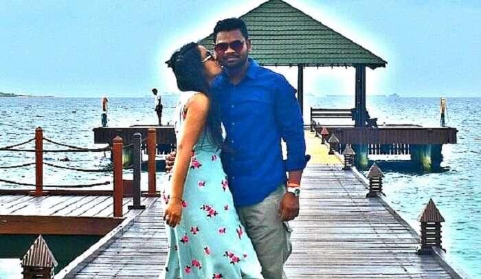 had romantic time in Maldives