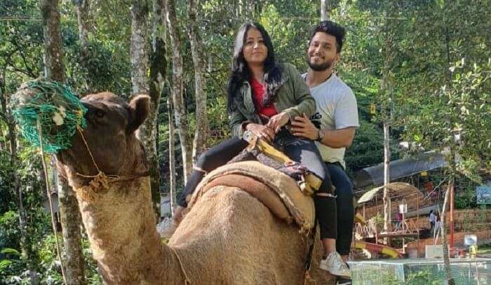 taking camel ride 