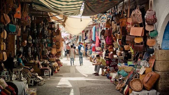 extremely colourful market