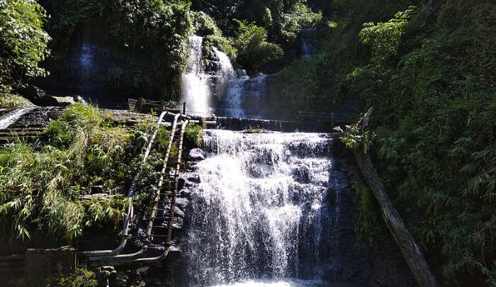 The Khawh Pawp Waterfall in Mizoram