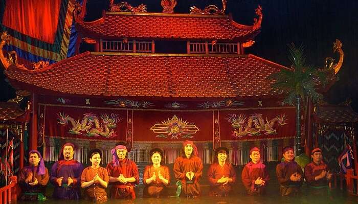 water puppet show in Hanoi