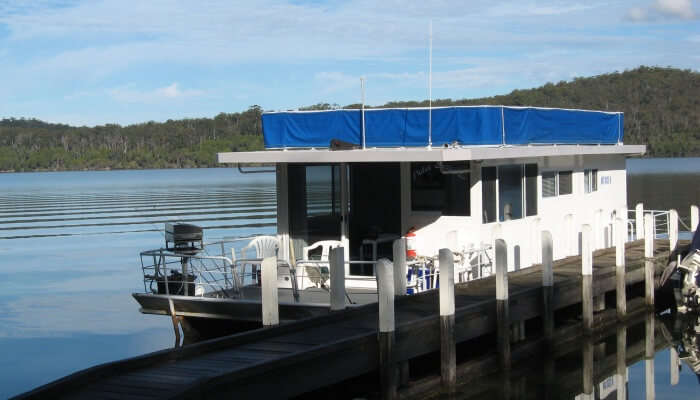 houseboat at harbor