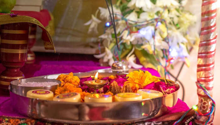 A blissful view of Aarti Thali from the Alarnatha Temple, one of the top places to see in Puri