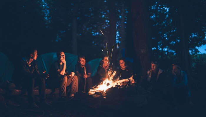 camping with bornfire