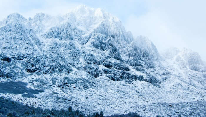 snow-clad mountain