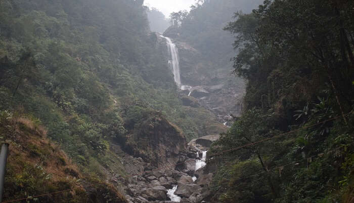 sight of the waterfall