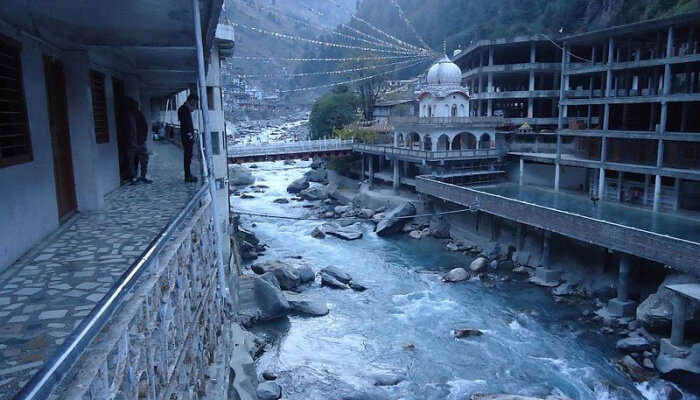 Dip At Hop Springs At Manikaran