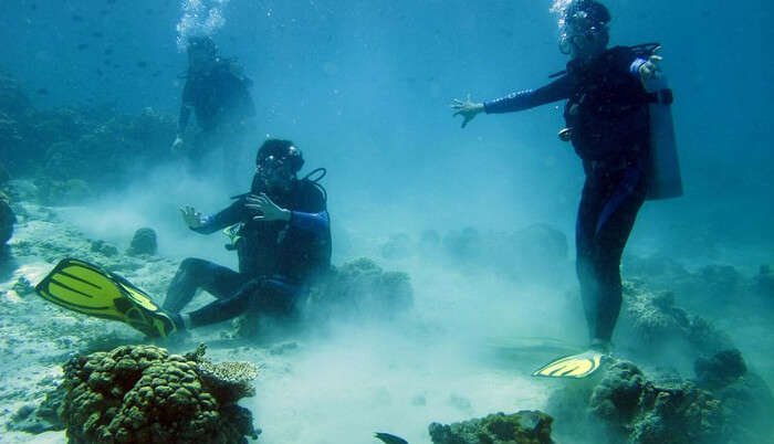 Scuba Diving with Friends 