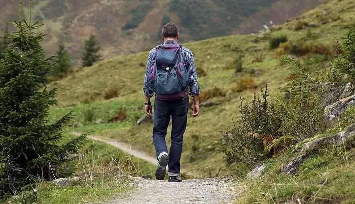 scenic view of hiking