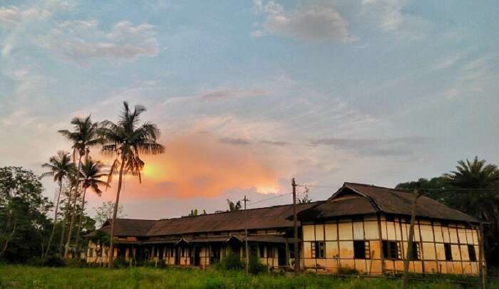 beautifyul view of the small town in Assam