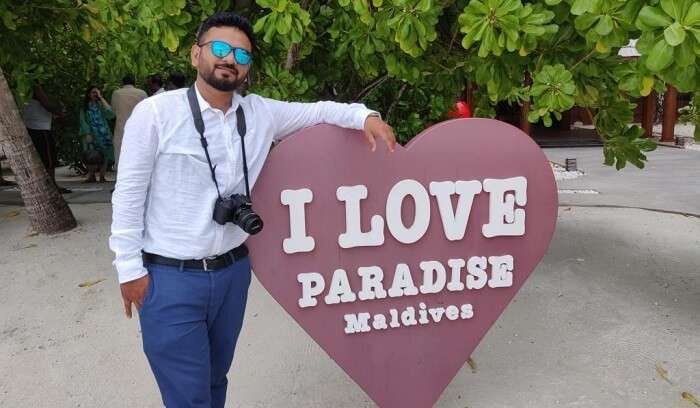 loving the paradise in Maldives