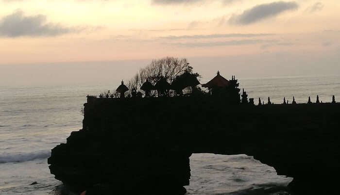 view of the tanha lot temple