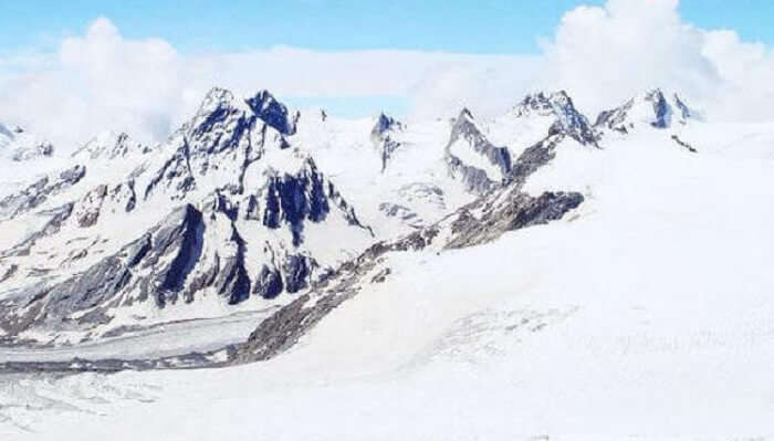 Khatling Glacier In Garhwal Himalayas