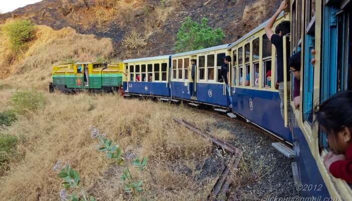 matheran toy train gives u delightful area