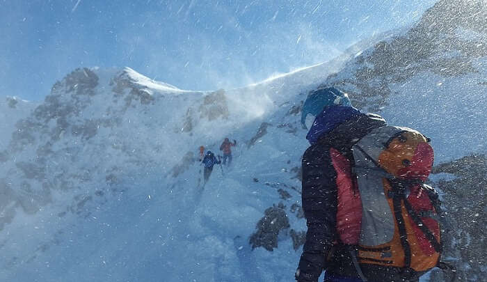 stunning view of the himalayan peak