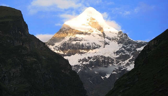 snowy mountain peak