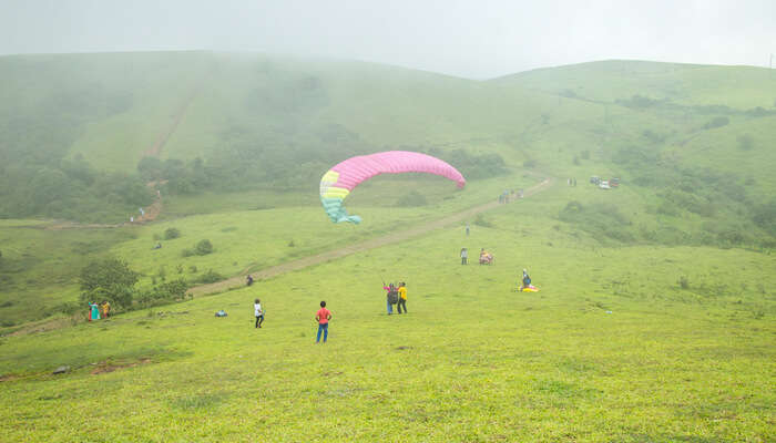 View of Paragliding In vagamon