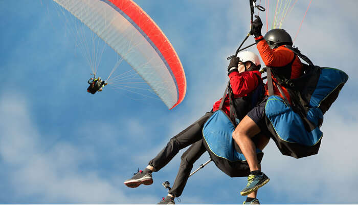 View of Paragliding In munnar