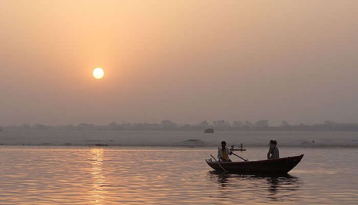 Enjoying a boat ride is among the amazing things to do in Varanasi 