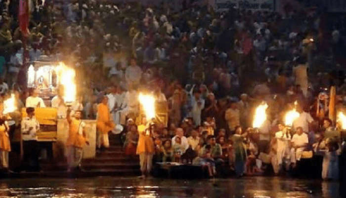 Aarti at the Triveni Ghat