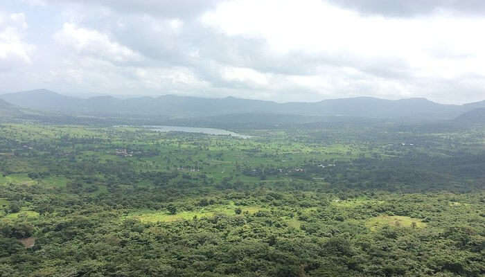 camp in Tikona Fort