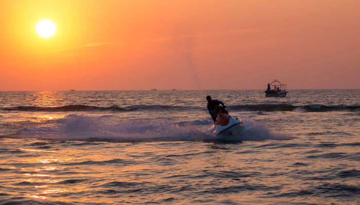 jet skiing