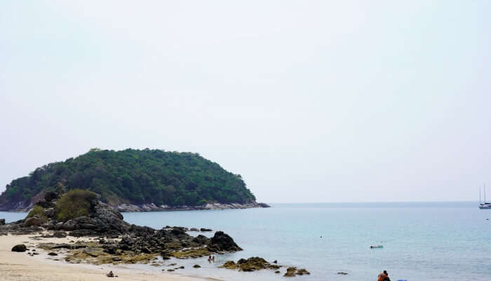 lonely sea beach in Phuket