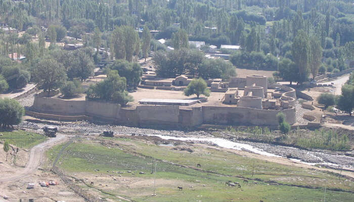 Aerial view of a Fort