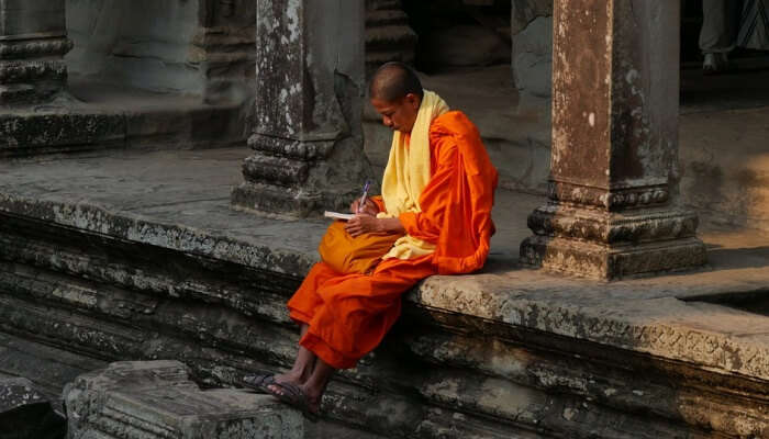 monk in a monastery