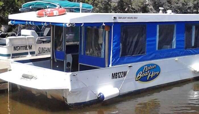 houseboat at a harbor