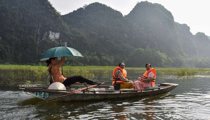 Tam coc a perfect place for a boat trip