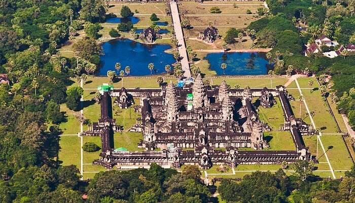 Aerial View Of Cambodia