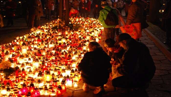 All Saints Day of spain in november