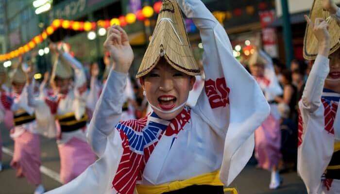 Awa Odori is famous in japan