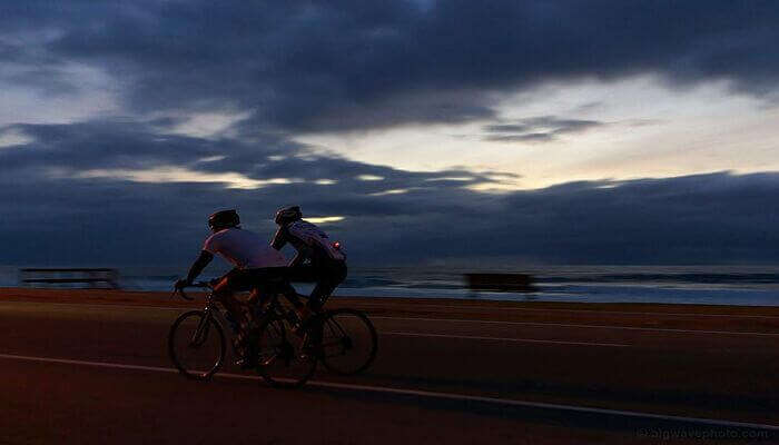 Beach and backwater cycling