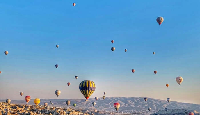 hot air balloons in cappadocia